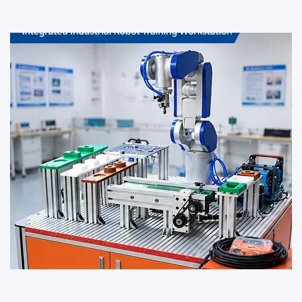 Six-axis educational robot training workstation