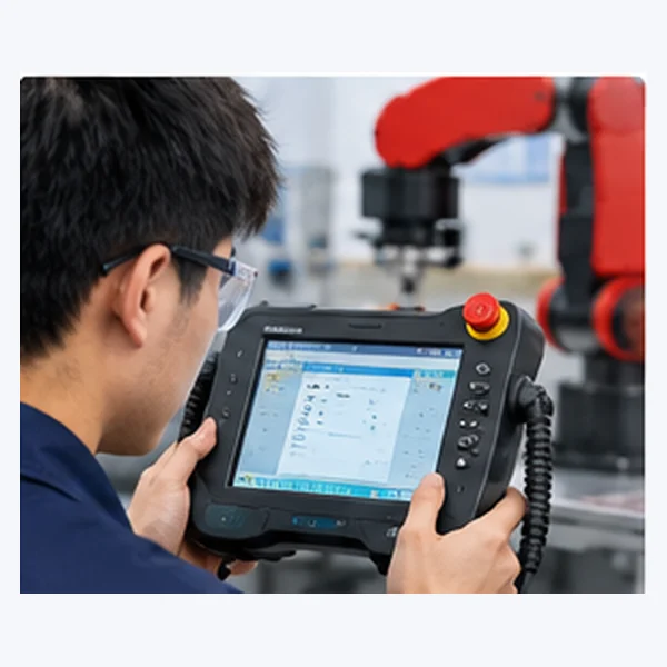 Industrial robot programming and control training