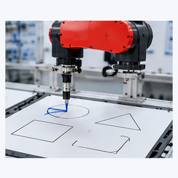 Industrial robot complex trajectory programming exercises