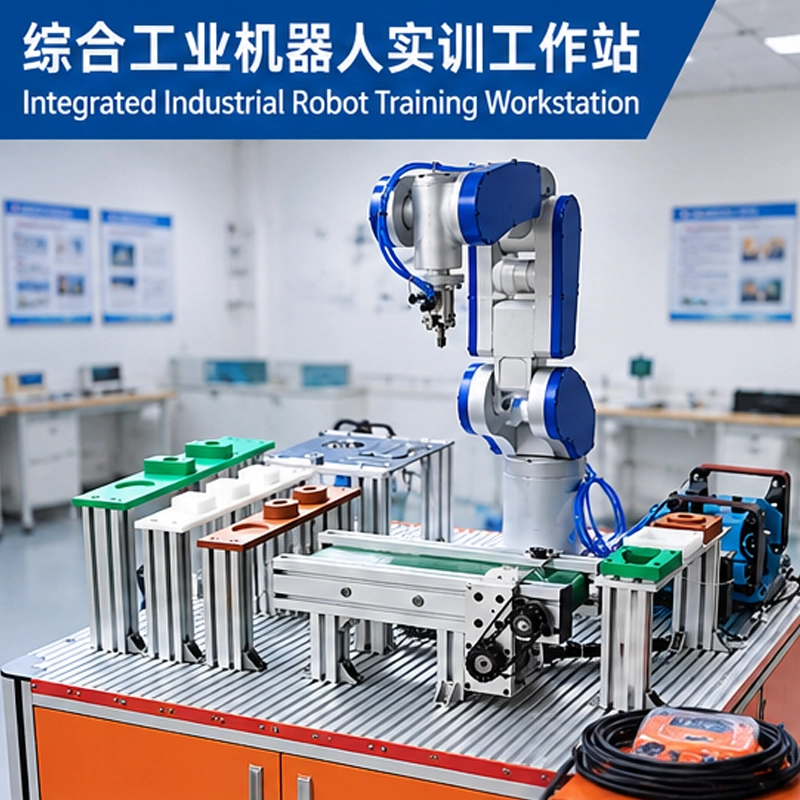 Integrated Industrial Robot Training Workstation