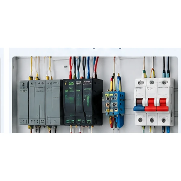 EV charging training bench wiring and control components