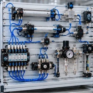 Transparent Hydraulic & Pneumatic PLC Training Platform - Image 2