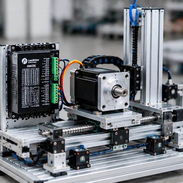 Stepper Positioning for Mechatronics PLC Integrated Application Training Board