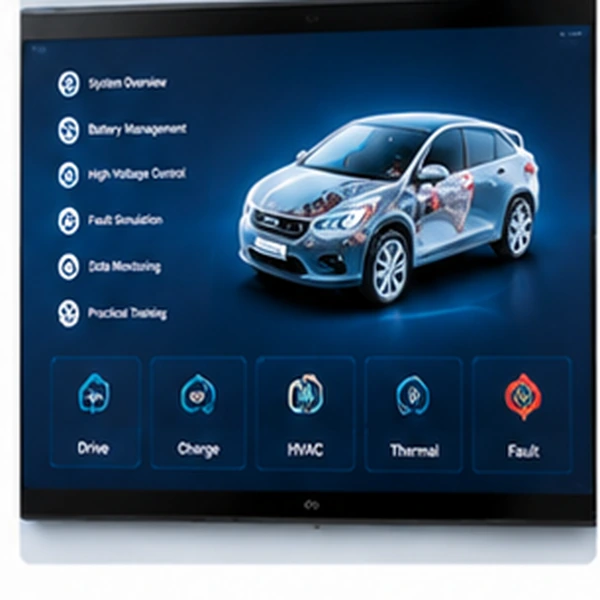 Interactive touchscreen for EV fault setting and assessment